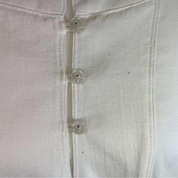 Trina Turk White Tunic Shirt Size S - Picture 5 of 7